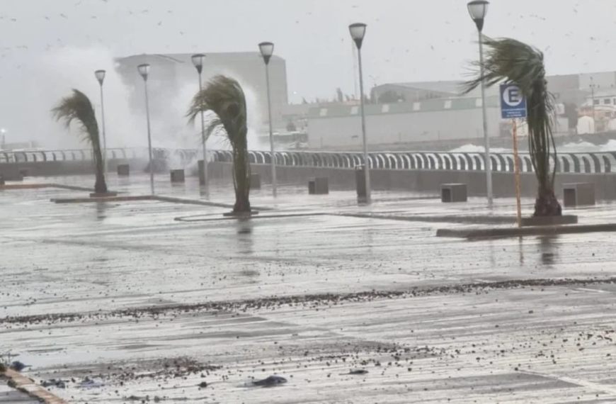 Arranca la semana con viento y lluvia en Comodoro