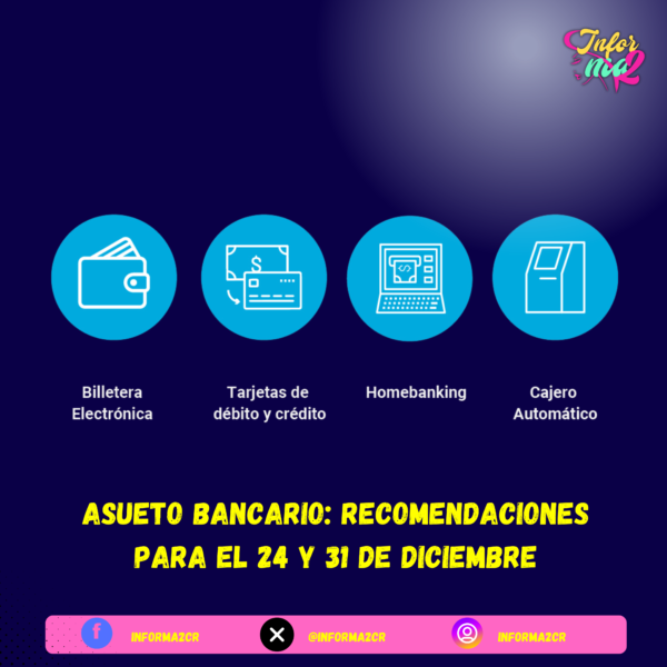 Asueto bancario el 24 y 31 de diciembre: alternativas para operar