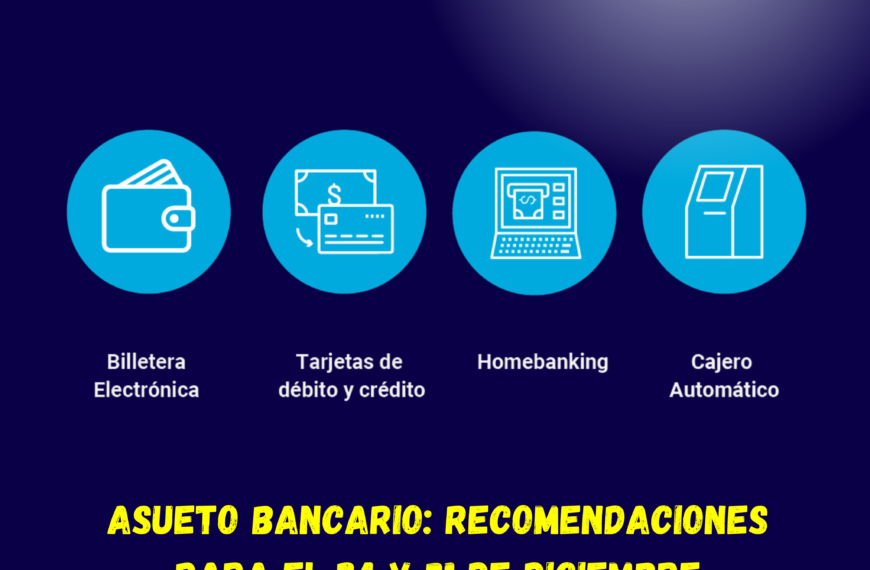 Asueto bancario el 24 y 31 de diciembre: alternativas para operar