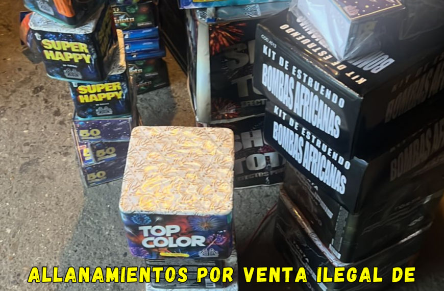 La policía de Chubut desarticula una red clandestina de venta ilegal de pirotecnia