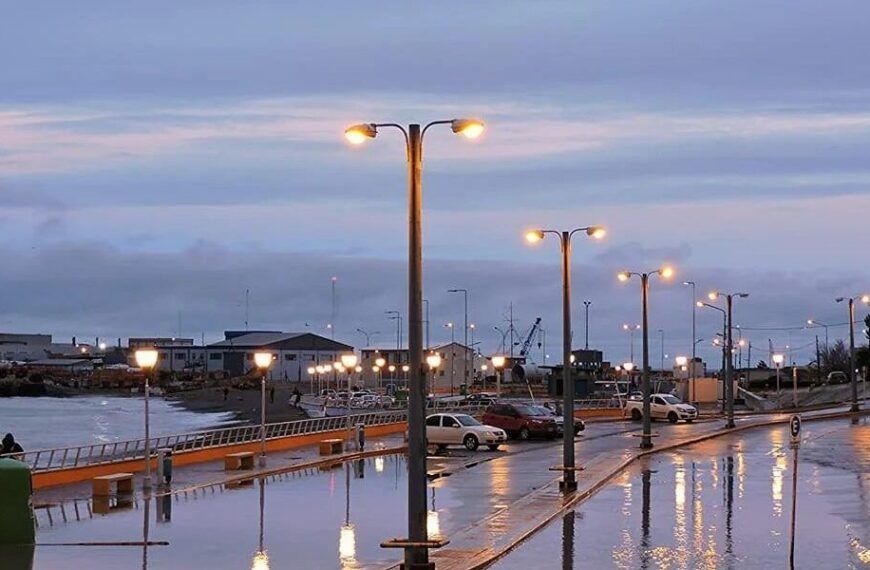 Lunes lluvioso en Comodoro