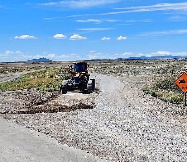 Trabajos de mejora en el desvío en ruta 40, entre Facundo y Los Tamariscos