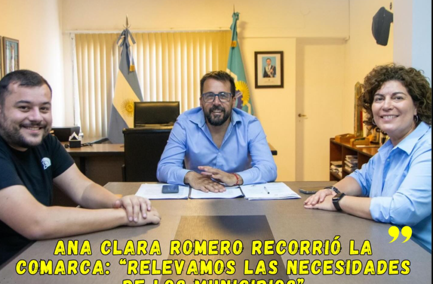 Ana Clara Romero recorrió la Comarca: “Relevamos las necesidades de los municipios”