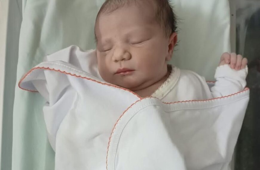 Bianca es la primera bebé que nació en el Hospital Regional