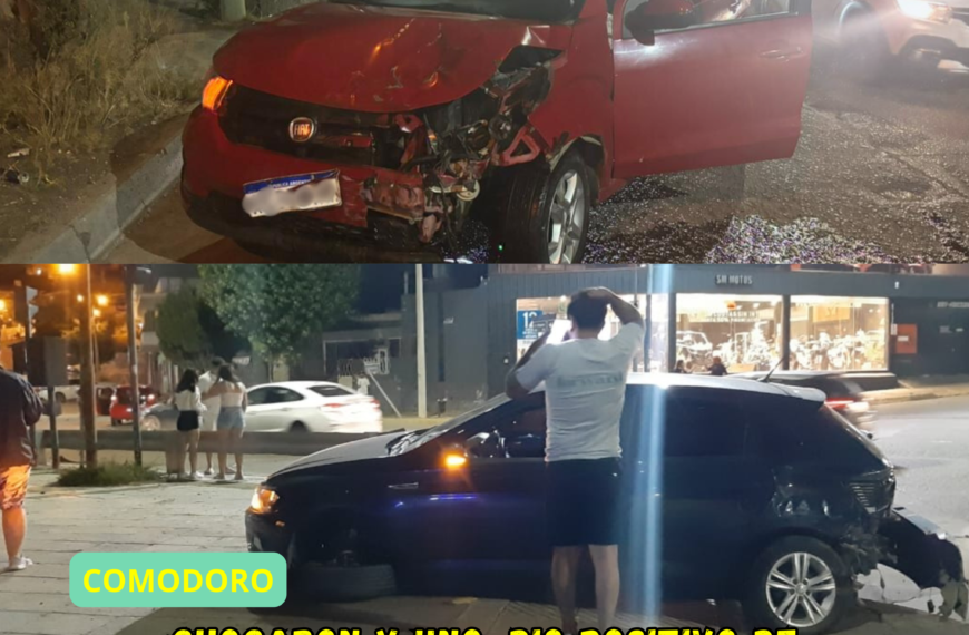 Chocaron y uno, dio positivo de alcoholemia