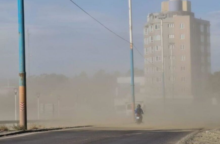 Arranca la semana con vientos fuertes