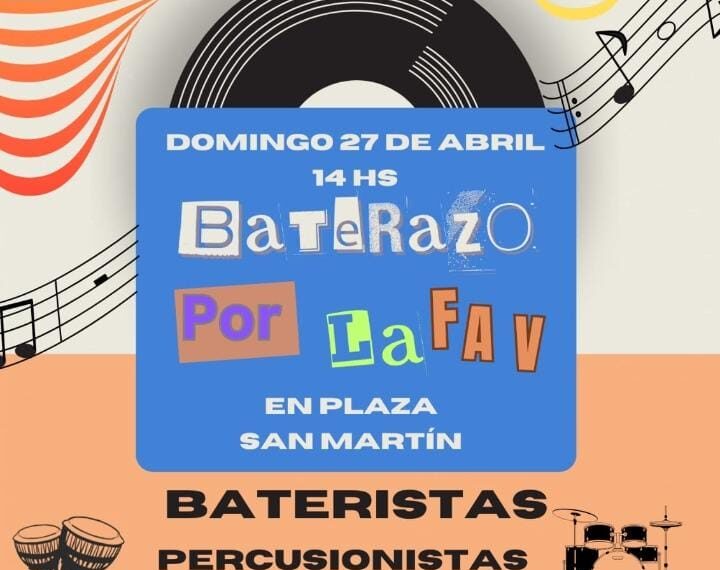 “Baterazo por la FAV”: un reclamo con ritmo en defensa del arte y la educación en Comodoro