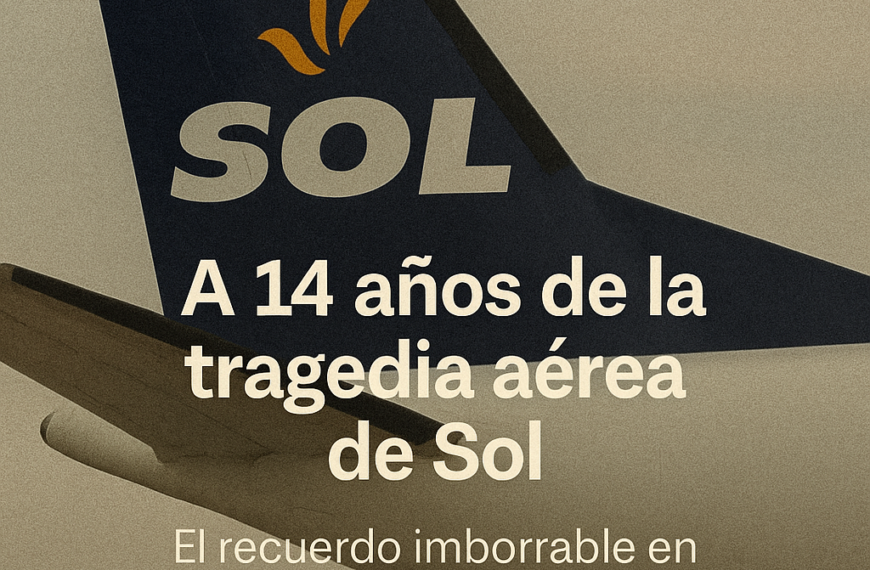 A 14 años de la tragedia aérea de Sol: el recuerdo imborrable en Comodoro Rivadavia