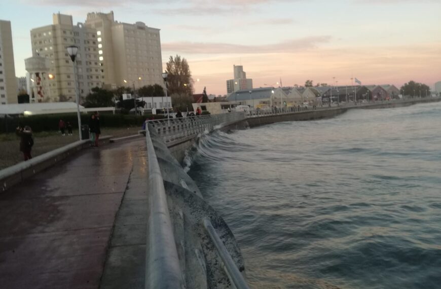 Sábado de lluvias en Comodoro y Rada Tilly