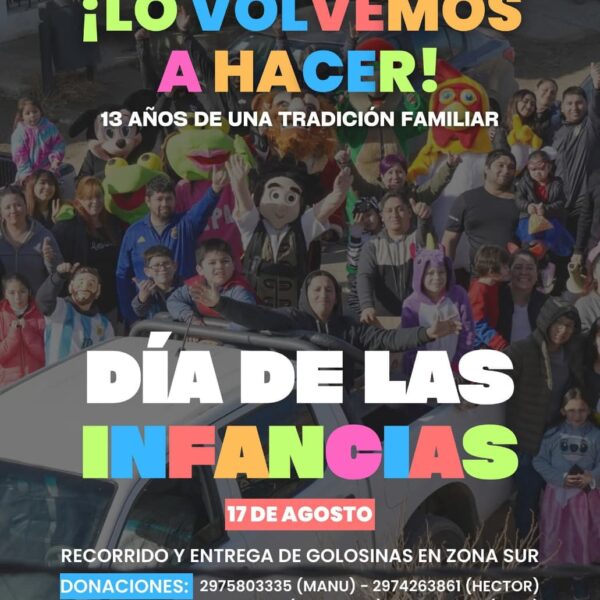 Comienza la colecta para repartir golosinas por el Día de la Niñez