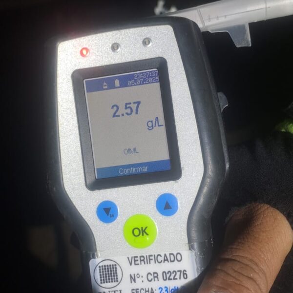 Secuestraron un auto en Cordón Forestal tras un choque y alcoholemia positiva