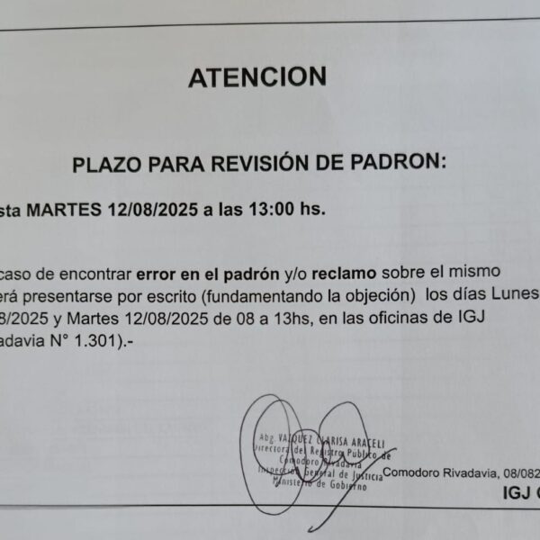 Revisión de padrón en el barrio Saavedra: vecinos deberán verificar sus datos