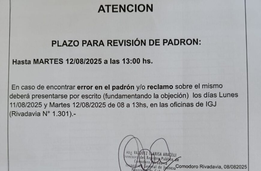 Revisión de padrón en el barrio Saavedra: vecinos deberán verificar sus datos