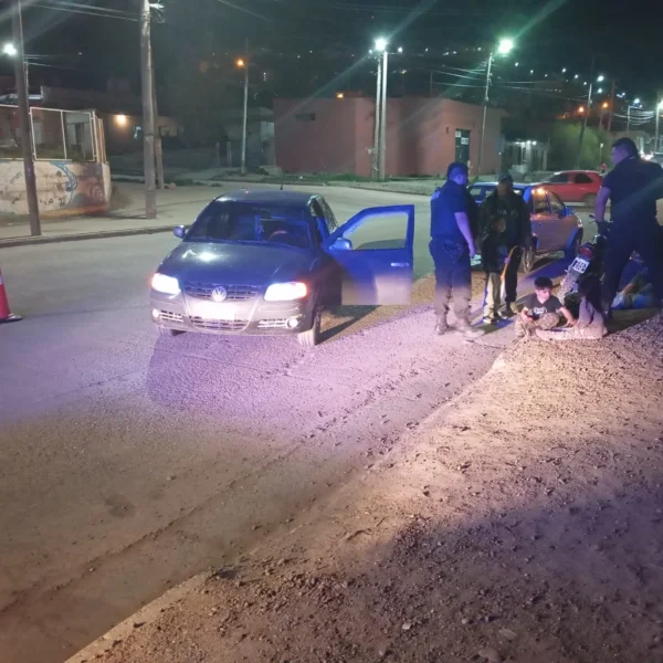 Motociclista alcoholizado chocó y resultó ileso