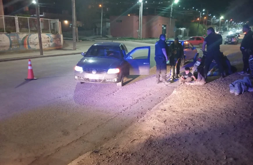 Motociclista alcoholizado chocó y resultó ileso