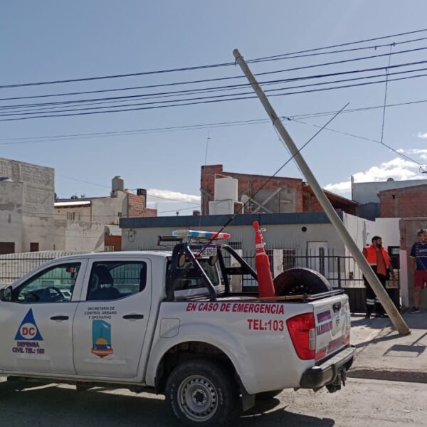 El Municipio refuerza operativos ante el alerta por fuertes vientos en Comodoro