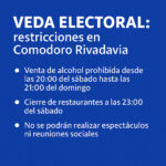 Veda electoral: restricciones de actividades…