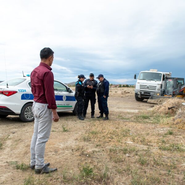 El Municipio denunció hurto de áridos en tierras fiscales de Km. 8
