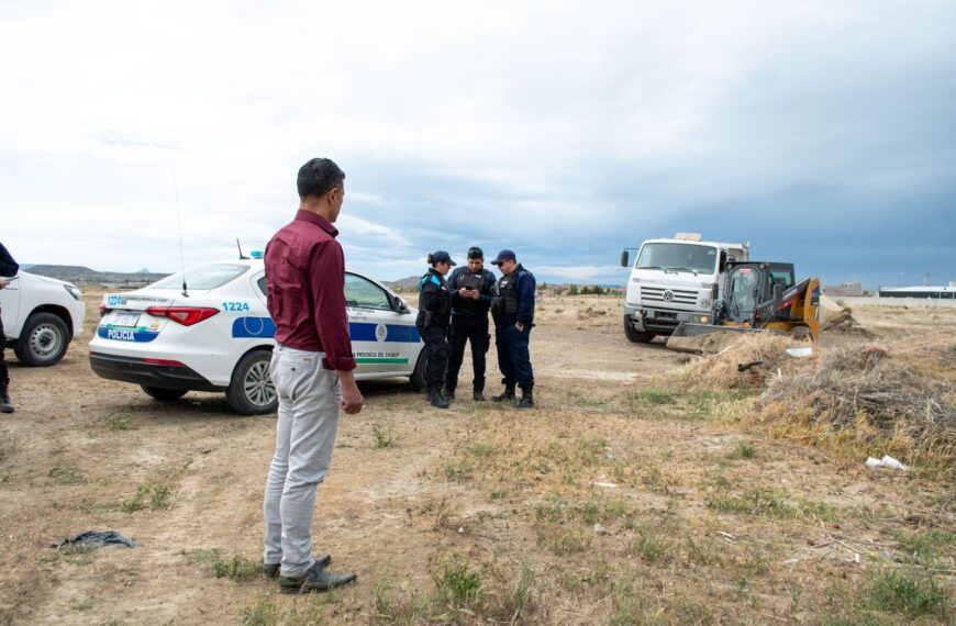 El Municipio denunció hurto de áridos en tierras fiscales de Km. 8