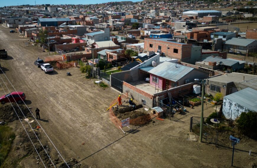 El Municipio avanza con la obra de gas en el barrio Cordón Forestal