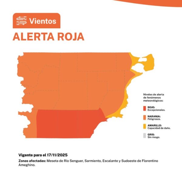 Se declara el estado de emergencia climática en Chubut