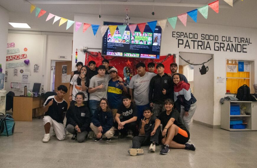 Con actividades lúdicas, los adolescentes fueron los protagonistas del acantonamiento nocturno en Patria Grande