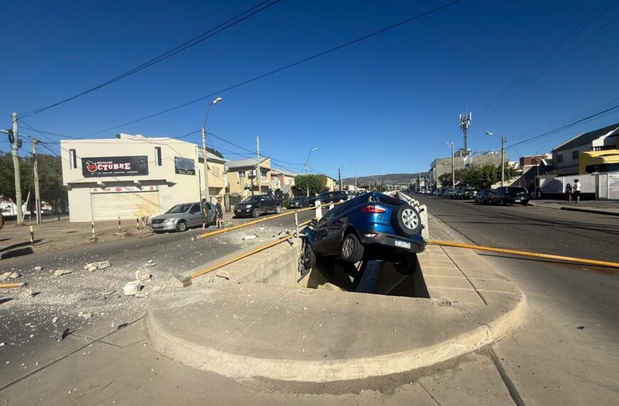 Cayó en el canal de la Av. Roca y el conductor se dio a la fuga
