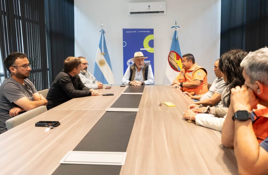 El intendente activó un protocolo técnico de monitoreo ante el movimiento de suelo en el Cerro Hermitte