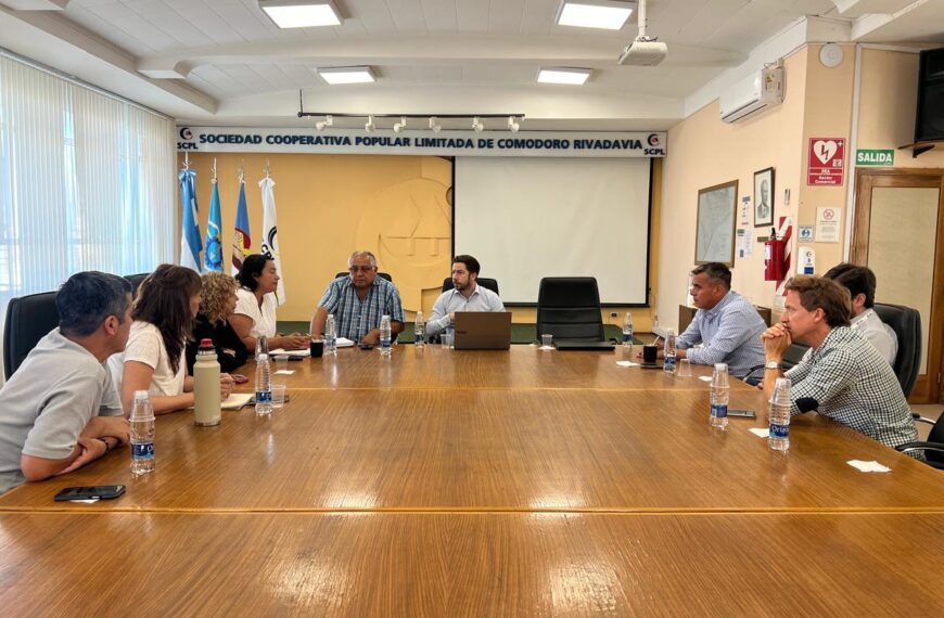 Concejales de Arriba Chubut se reunieron con la SCPL y gestionaron medidas de alivio para vecinos afectados por el desplazamiento del cerro Hermitte