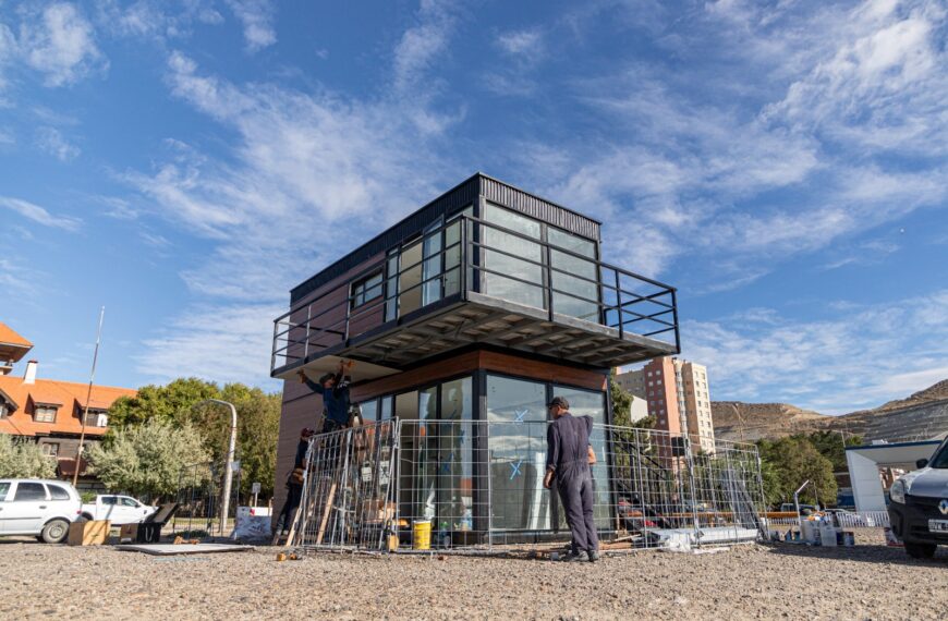 Infraestructura turística: avanza la edificación del Centro de Informes de Vanguardia