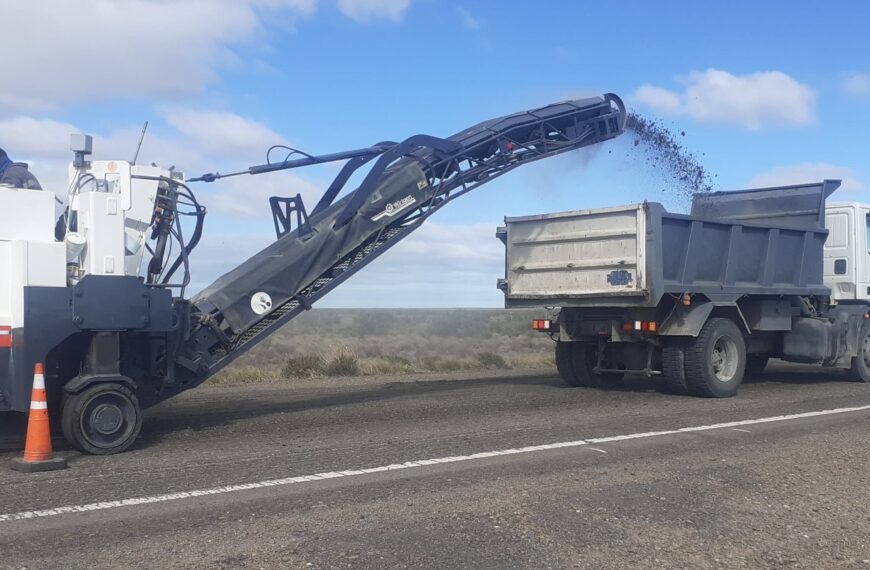 Vialidad Nacional inició la rehabilitación de la RN 3 entre Malaspina y Comodoro