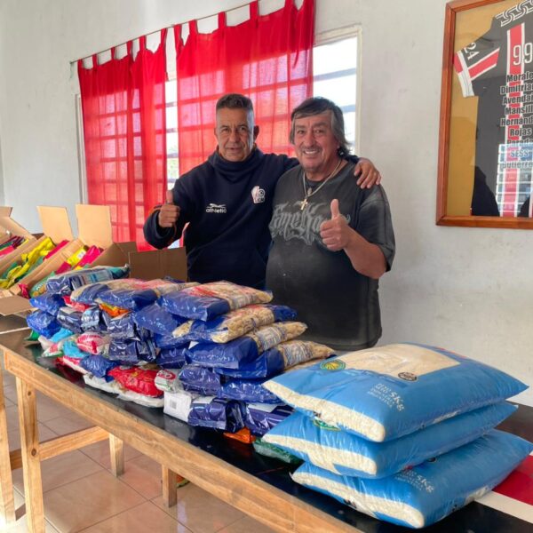 CAI Solidaria entregó alimentos en el Club Stella Maris y lanzó su campaña de abrigo