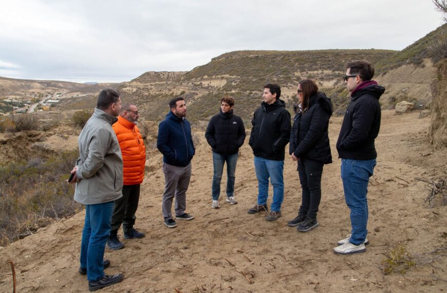 Expertos en estabilización supervisaron el frente de obra del cerro Hermitte previo al inicio de los trabajos en el sector