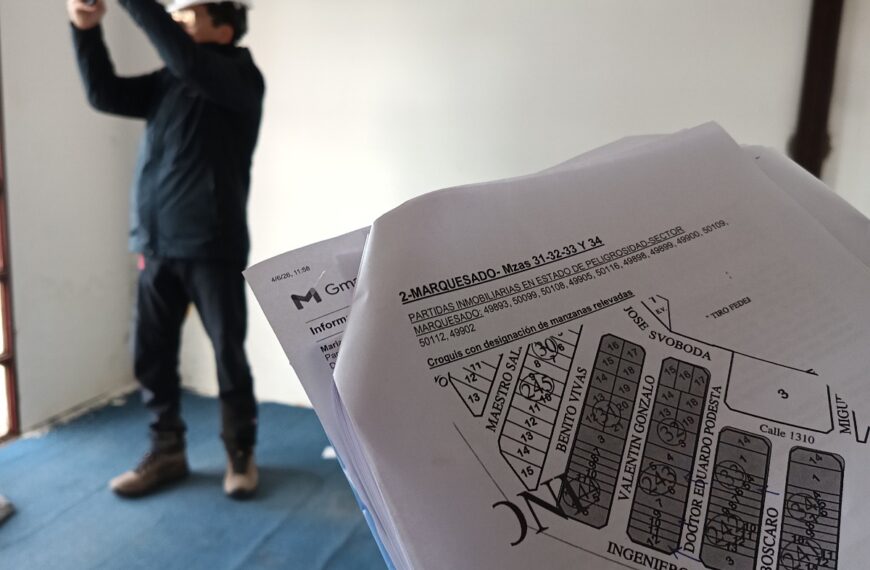 El Municipio avanza con los peritajes estructurales en viviendas de los barrios El Marquesado – Los Tilos