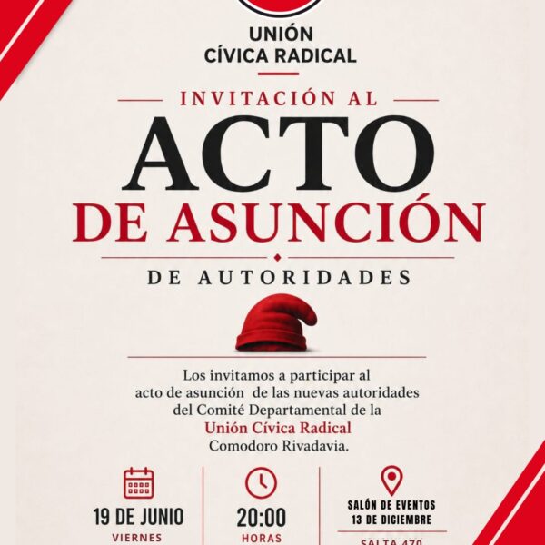La UCR de Comodoro renueva autoridades y apuesta a recuperar protagonismo político