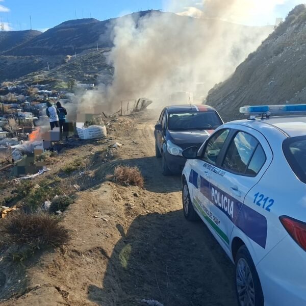 Se incendió una vivienda en la zona alta del Pietrobelli