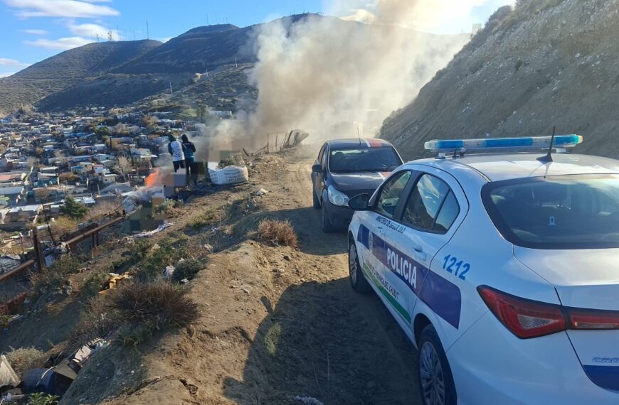 Se incendió una vivienda en la zona alta del Pietrobelli