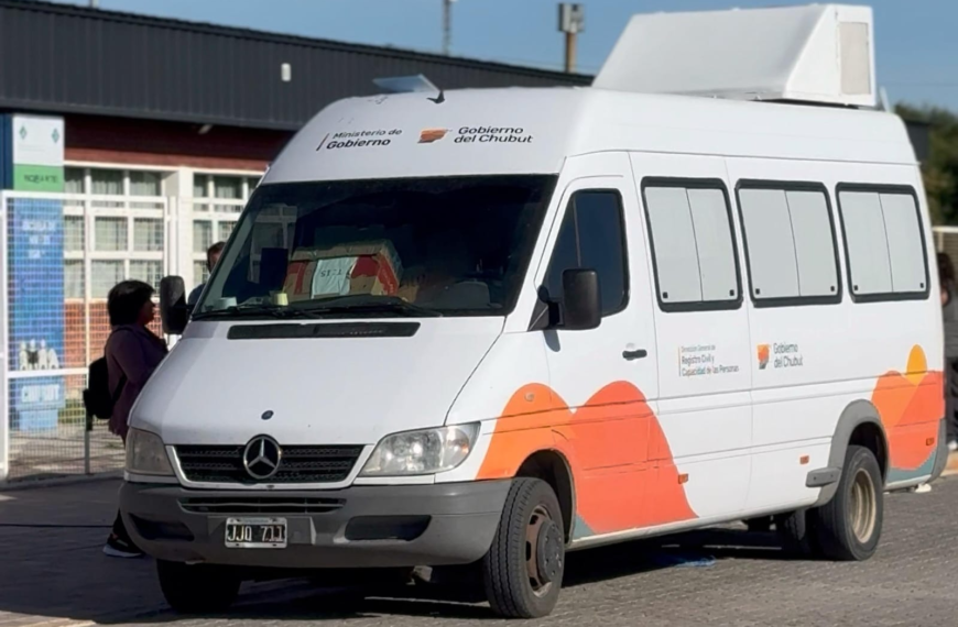 La Unidad Móvil del Registro Civil continúa su recorrido por ocho localidades chubutenses